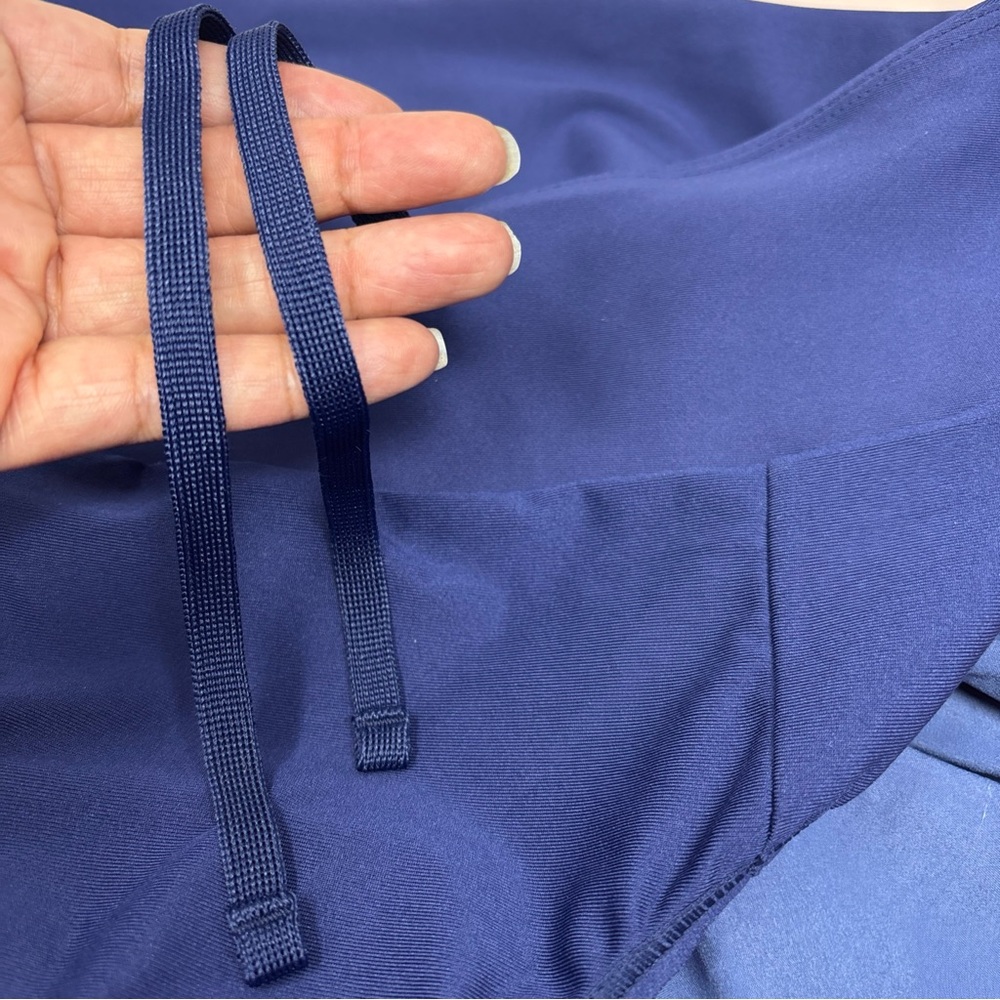 Medium Brooks Sample Women's Blue Patterned Short… - image 16